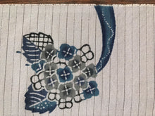 画像をギャラリービューアに読み込む, 藍型風 夏物半襟 あじさいと虹(ポイント)