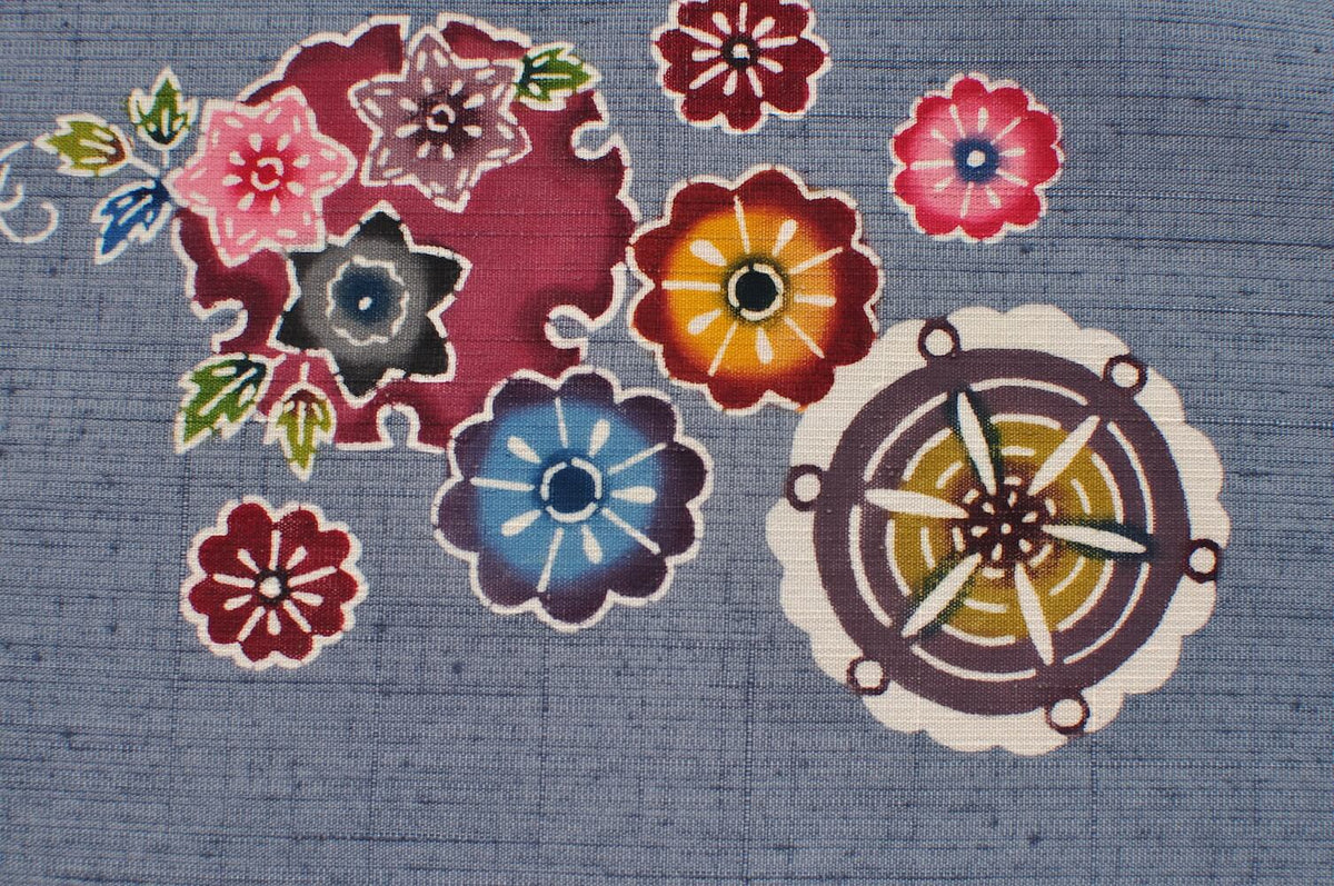 紅型太鼓帯「ふくろうの丸紋」 – itsu&co.