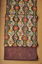 画像をギャラリービューアに読み込む, 紅型六通帯「宴」〜とっくりきわたとほろ酔い猫〜