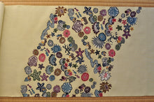 画像をギャラリービューアに読み込む, 紅型名古屋帯 ポイント「イノー 珊瑚畑」