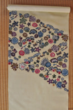 画像をギャラリービューアに読み込む, 紅型名古屋帯 ポイント「イノー 珊瑚畑」