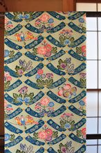 画像をギャラリービューアに読み込む, 紅型名古屋帯 六通「電照菊」