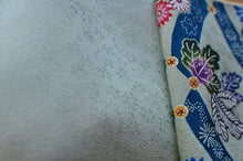 画像をギャラリービューアに読み込む, 紅型名古屋帯 六通「電照菊」