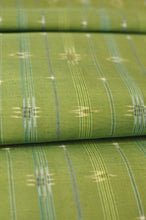 画像をギャラリービューアに読み込む, 若草色琉球絣着尺