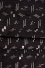 画像をギャラリービューアに読み込む, 黒の琉球絣 着尺 七五三 イーヌジー