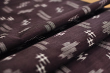 画像をギャラリービューアに読み込む, 黒の琉球絣 着尺 七五三 イーヌジー