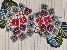 画像をギャラリービューアに読み込む, びんがた 夏物半襟 あじさいと虹(ポイント)