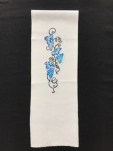 画像をギャラリービューアに読み込む, 紅型半襟 ぶどう(藍)