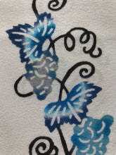 画像をギャラリービューアに読み込む, 紅型半襟 ぶどう(藍)