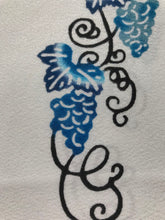 画像をギャラリービューアに読み込む, 紅型半襟 ぶどう(藍)