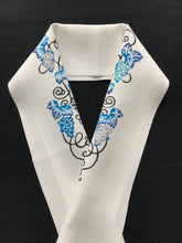 画像をギャラリービューアに読み込む, 紅型半襟 ぶどう(藍)