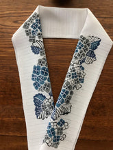 画像をギャラリービューアに読み込む, 藍型風 夏物半襟 あじさい